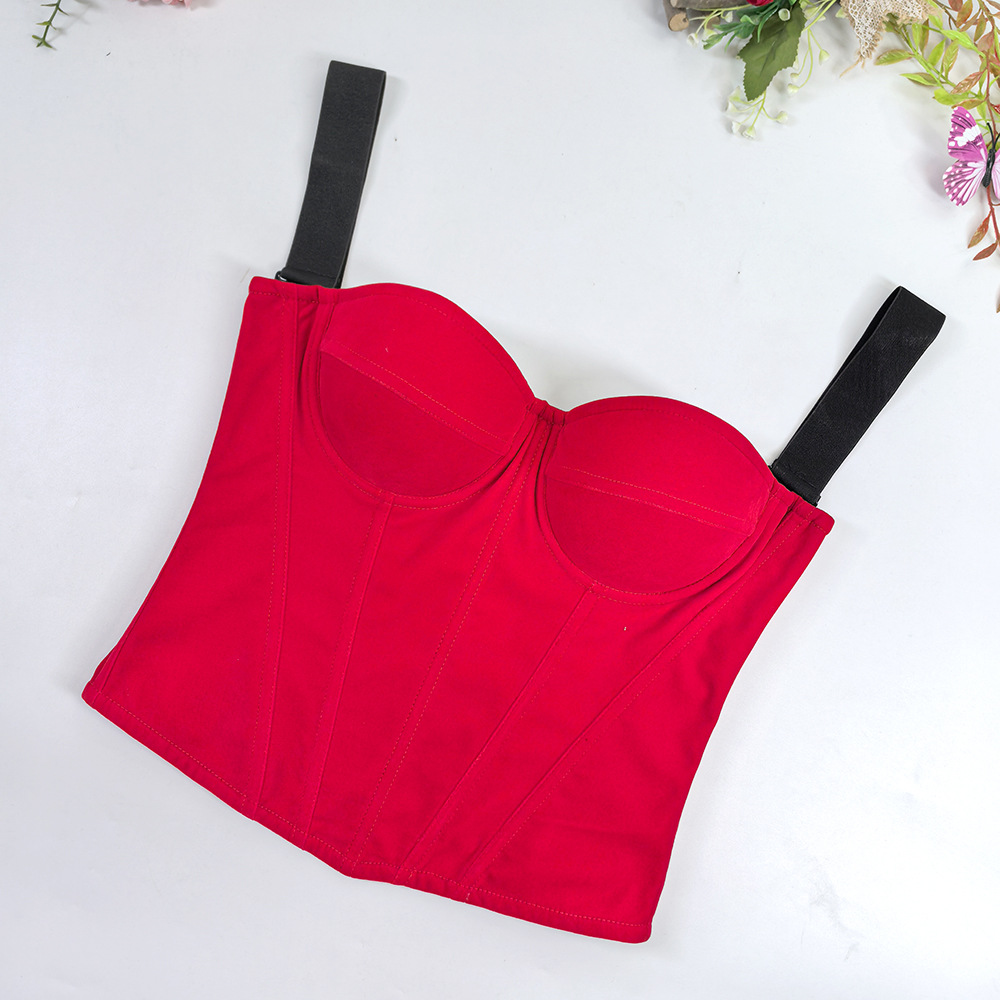 Womens Velvet Bustier Corset Top Body Shaper for Slimming Night Party Wear